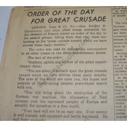 Newspaper of June 6, 1944