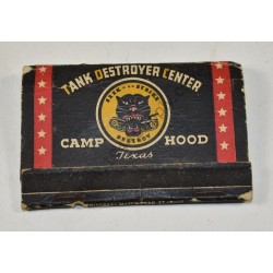 Tank Destroyer Center Camp Hood matchbook
