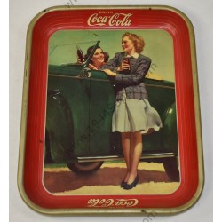 Plateau en acier Coca Cola, 1942