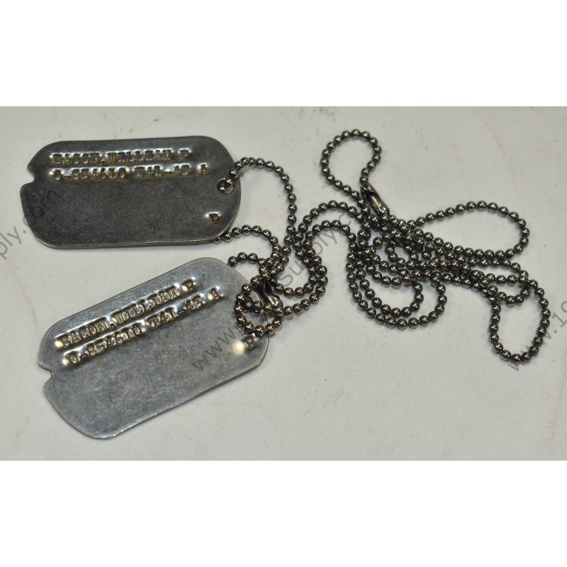 Dogtag set officer, Bacon