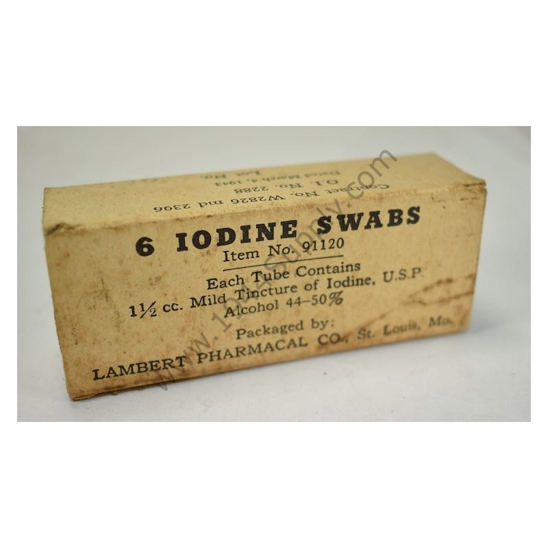 Iodine swabs