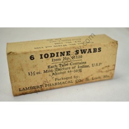 Iodine swabs