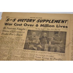 Stars and Stripes newspaper of May 8, 1945