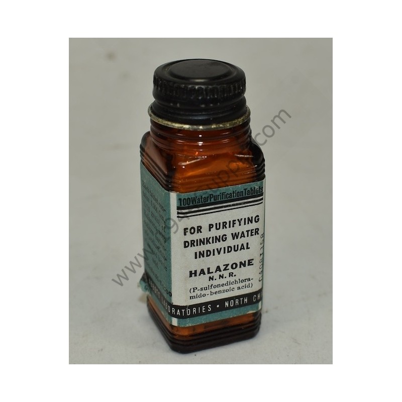 Halazone, 100 tablets bottle