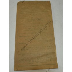 10-in-1 ration, Menu No. 1 leaflet