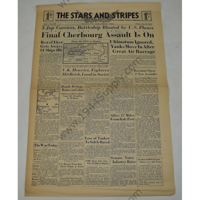 Stars and Stripes journal du 23 juin 1944