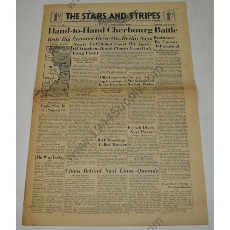 Stars and Stripes newspaper of June 25, 1944