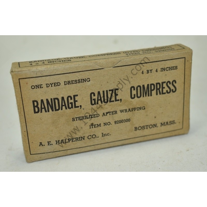 Compresse de gaze bandage