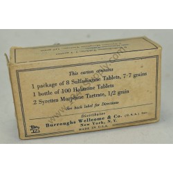First Aid box, Sulfadiazine, Halazone & Morphine