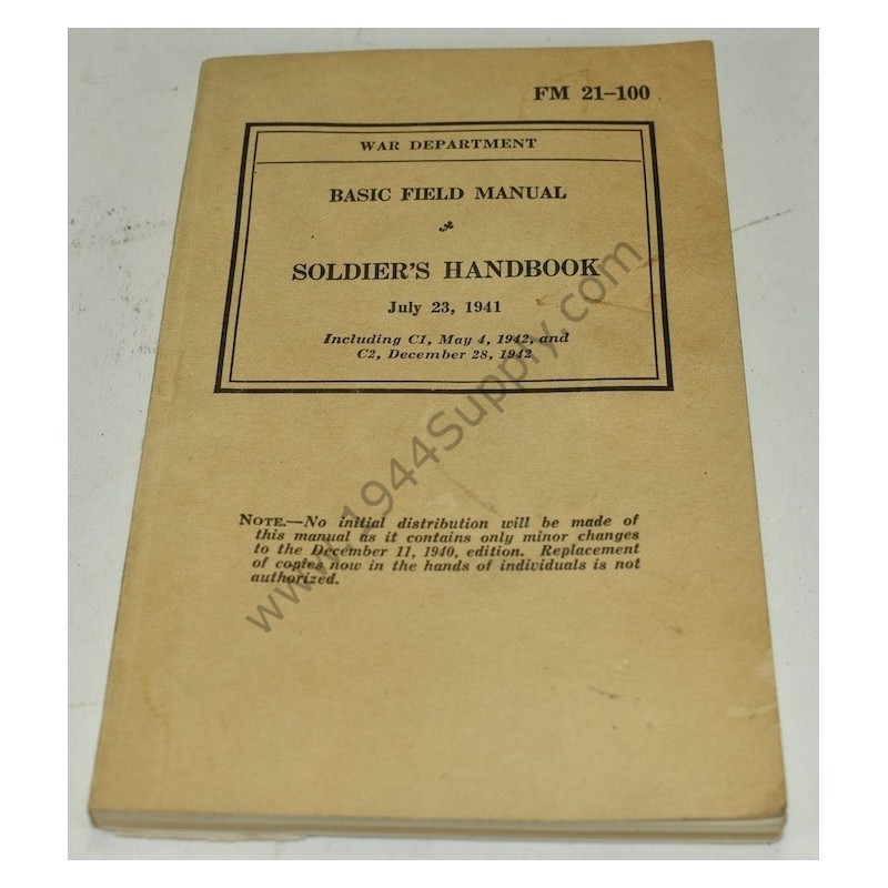 FM 21-100 Soldier's Handbook & C1 and C2 additions