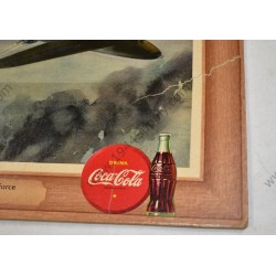 Coca Cola fighting plane sign, B-17