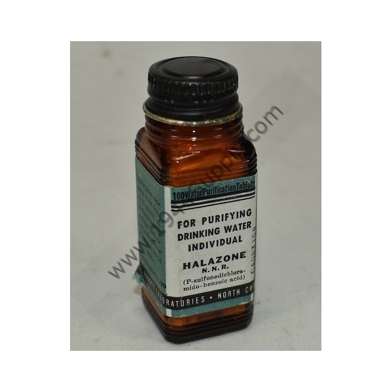 Halazone, 100 tablets bottle