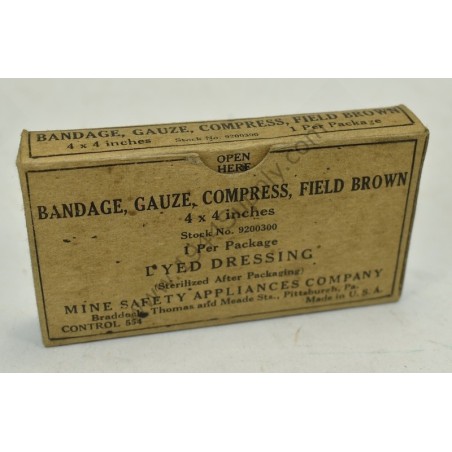 Compresse de gaze bandage