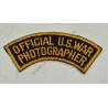 Official US War photographer patch