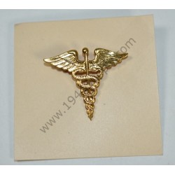 Paire de caducées d'officier Médecin