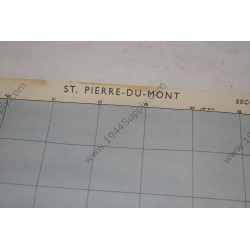 Carte de St Pierre du Mont, incluant Omaha Beach et Pointe du Hoc