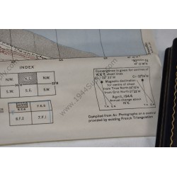 Carte de St Pierre du Mont, incluant Omaha Beach et Pointe du Hoc