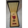 Bronze Star medal set in coffin case