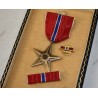 Bronze Star medal set in coffin case