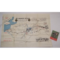 89th Division ETO campaign map & unit history, ID-ed  - 1