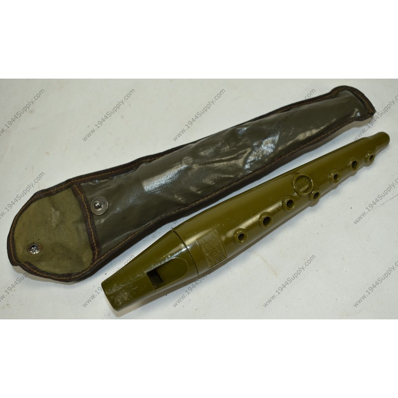 Tonette plastic flute & cover