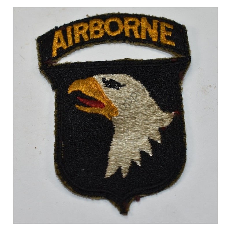 Patch 101e Airborne Division avec dos vert