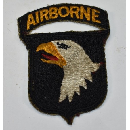 Patch 101e Airborne Division avec dos vert