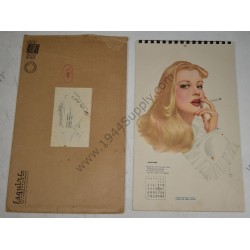 Varga Pin Up Calendar of 1942 & envelope