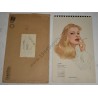 Varga Pin Up Calendar of 1942 & envelope