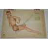 Varga Pin Up Calendar of 1944 & envelope