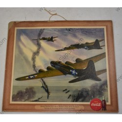 Coca Cola fighting plane sign, B-17