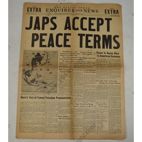 Newspaper of August 15, 1945