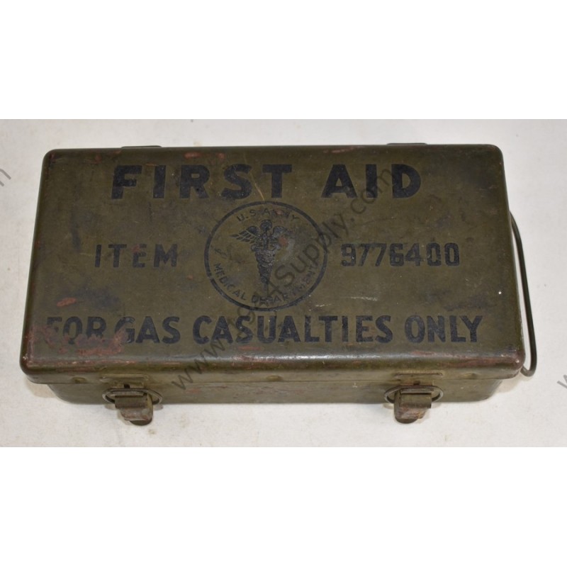 First Aid can, Motor Vehicle, For Gas Casualties Only