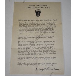 Eisenhower's D Day message, Order of the day