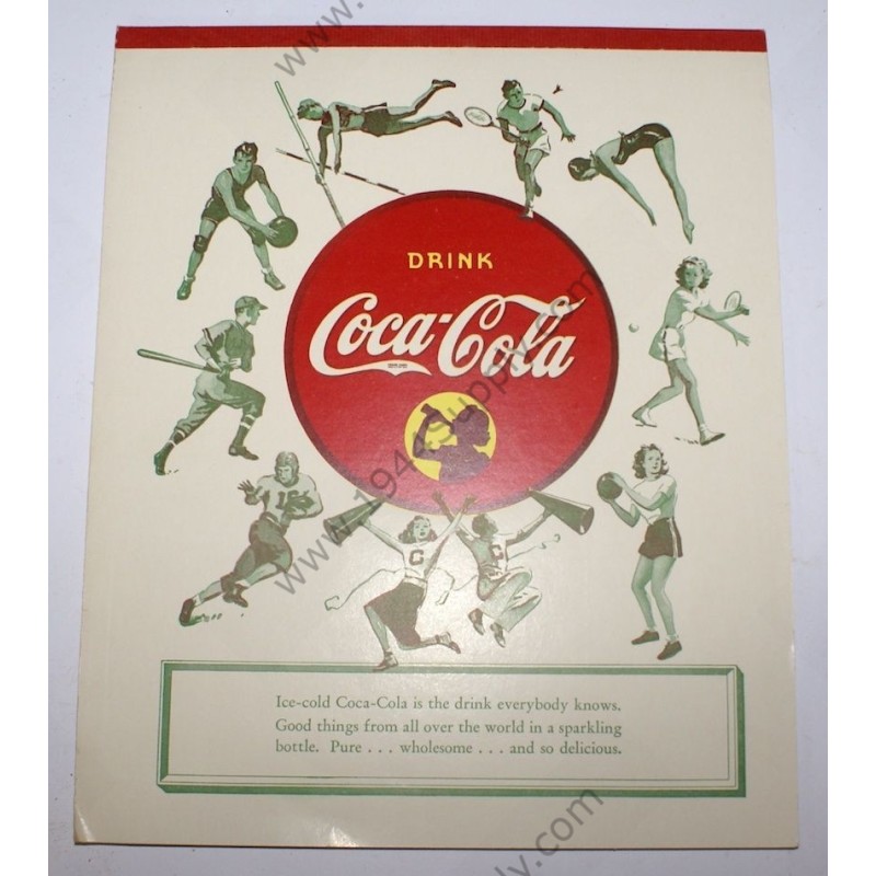 Coca Cola note pad  - 1