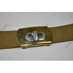 Officer's trousers belt with jump wings on buckle