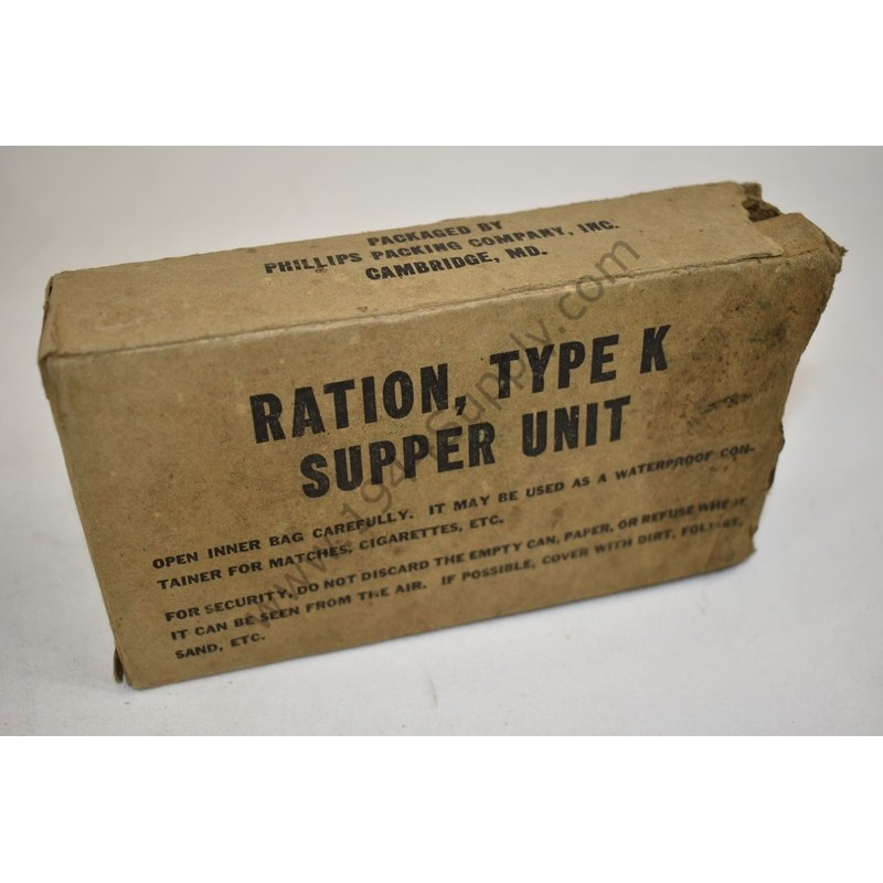 Ration K, unité souper (boîte vide)