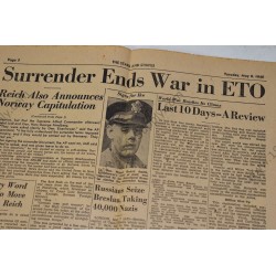 Stars and Stripes newspaper of May 8, 1945