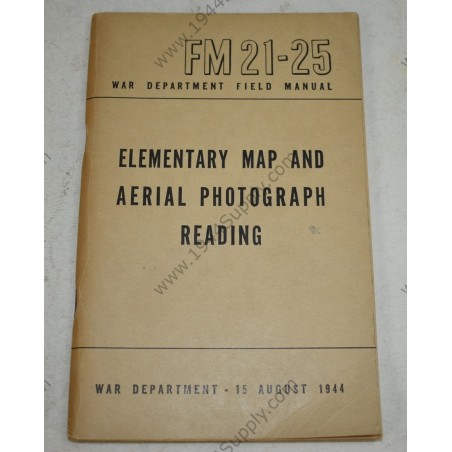 FM 21-25 Elementary map and aerial photograph reading