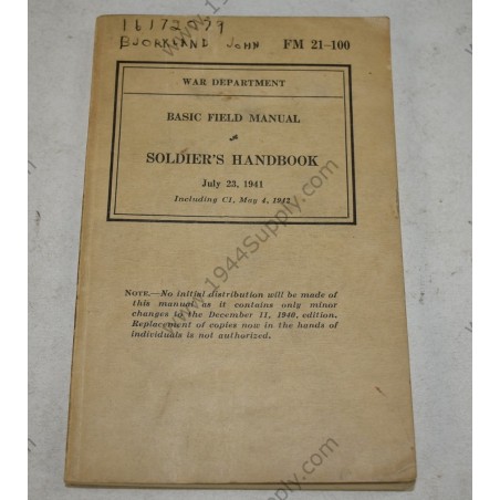 FM 21-100 Soldier's Handbook & C1 addition, ID-ed