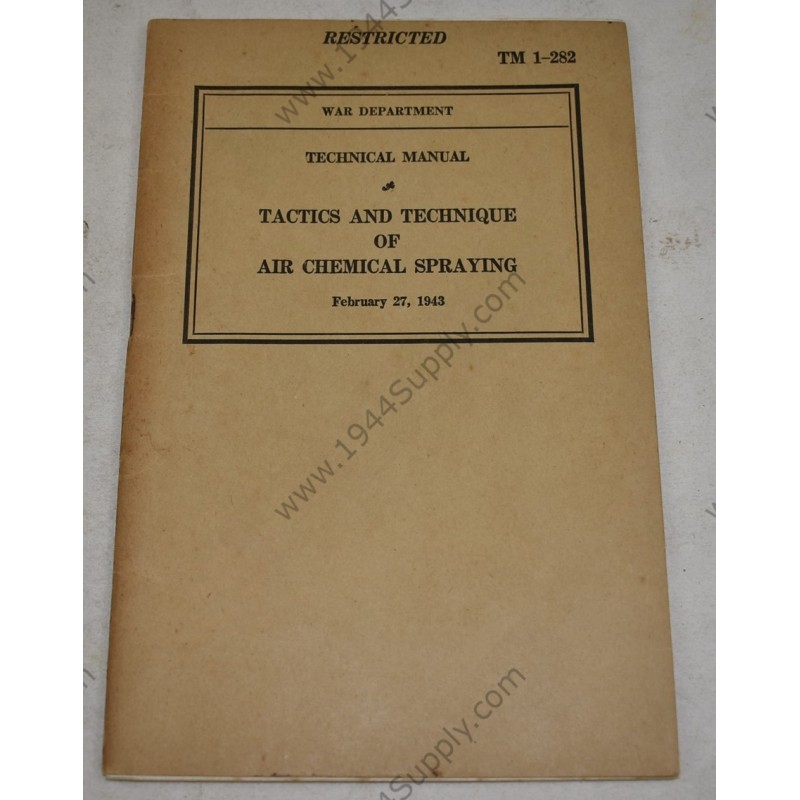 TM 1-282 Tactics and Technique of Air Chemical Spraying