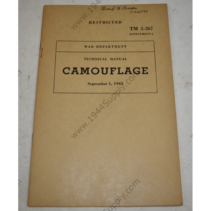 TM 5-267 Camouflage, supplement 4