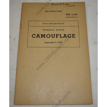 TM 5-267 Camouflage, supplement 4