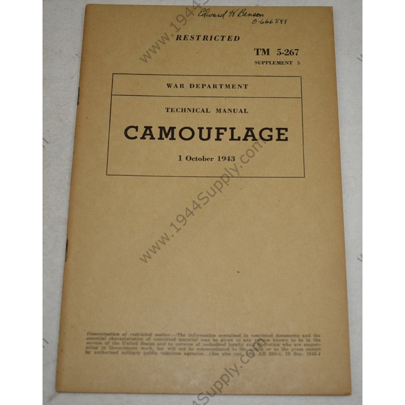 TM 5-267 Camouflage, supplement 5