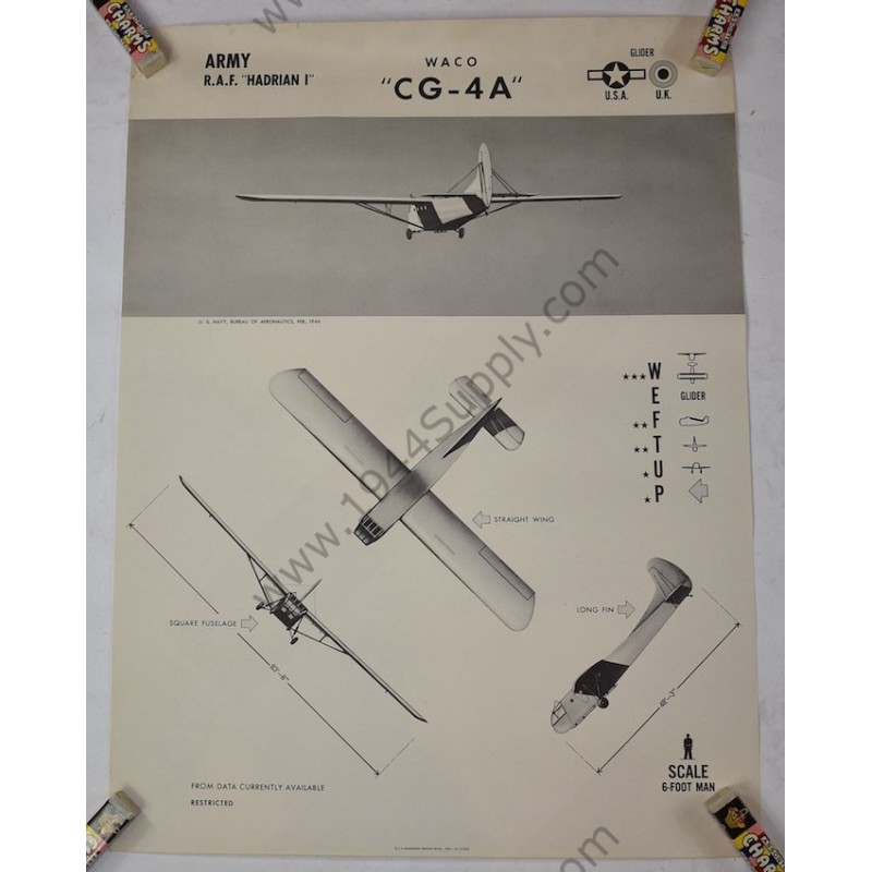 WACO "CG-4A" glider poster