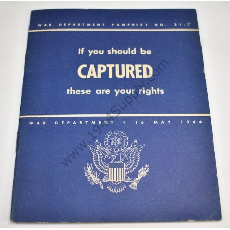 Booklet If you should be CAPTURED, these are your rights