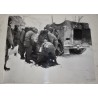 Photo of wounded GI on a stretcher, Belgium