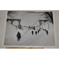 Photo de GI de la 2e division dans la neige