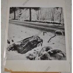 Photo of dead GI in the snow, Belgium