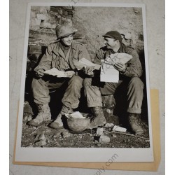 Photo of GI's with mail